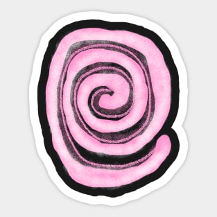 Pink Helix Sticker